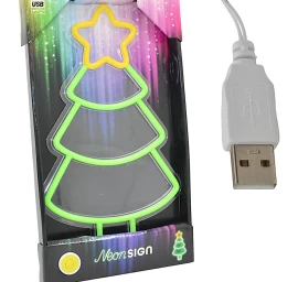 Figūrėlė Neoninė Kalėdinė Eglutės Lempa