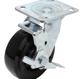 Fiksuojamas ratukas su tvirtinimo plokšte BGS Technic 4100-3 | 127MM