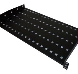 Fiksuota Lentyna 19&amp;quot; 1u Gylis 250 Mm 2 Tvirtinimo Taškai Juoda