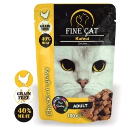 FINE CAT konservas katėms su vištiena 100g 22vnt, RAP8001