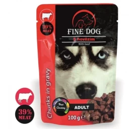 FINE DOG konservas šunims su jautiena 100g 22vnt, RAP8030