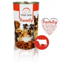 FINE DOG konservas šunims su jautiena 1240g (12), RAP235