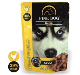 FINE DOG konsevas šunims su vištiena 100g 22vnt, RAP8031