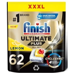 Finish Ultimate Plus Indų Ploviklio Kapsulės Powerball Aio Lemon 62 Vnt.