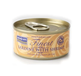 FISH4CATS šlapias kačių maistas, sardinės su krevetėmis, 70g