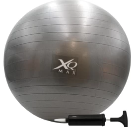 Fitneso Kamuolys Su Pompa Xqmax 55cm Juodas