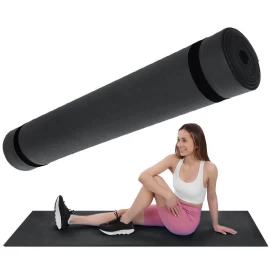 Fitness Joga Pilates Kilimėlis Eva 180x60x0,4cm Black