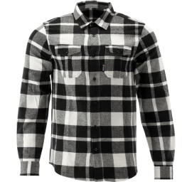 Flaneliniai marškiniai juoda/balta | 100% medvilnė | 2XL dydis (YT-78816)