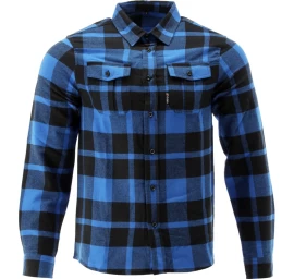 Flaneliniai marškiniai mėlyni | 100% medvilnė | 3XL dydis (YT-78811)