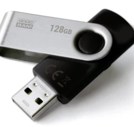 Flash Atmintinė Goodram Twister 128 Gb Usb 2.0 Black (128 Gb /usb 2.0 /black )