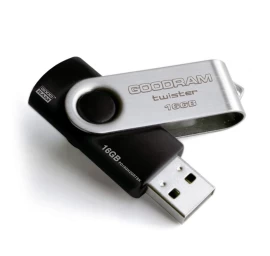 flash Atmintinė Goodram Twister 16 Gb Black (16 Gb /usb 2.0 /black )