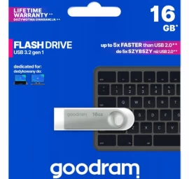 flash Atmintinė Goodram Uno3-0160s0r11 (16 Gb / Sidabrinė )