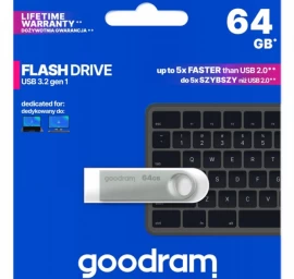 flash Atmintinė Goodram Uno3-0640s0r11 (64 Gb / Sidabrinė )