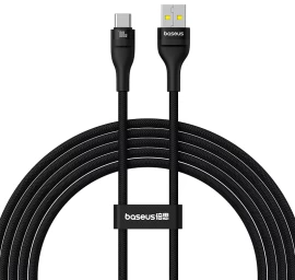 Flash Kabelis 2 Usb-a - Usb-c 100w 2 M - Juodas