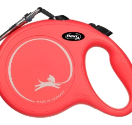 Flexi Classic L automatinis pavadėlis šunims, juostinis, 5m, iki 50kg, raudonas