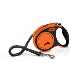 Flexi Xtreme L automatinis pavadėlis šunims, juostinis, 5m, iki 65kg, oranžinis