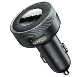 Fm Siųstuvas Mp3 Grotuvas Automobilinis įkroviklis Led 2x Usb Bluetooth Juodas