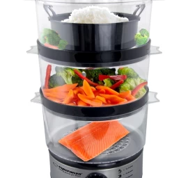 Food steamer Esperanza STEAM VOLCANO EKG009 (7 litres; transparent color)