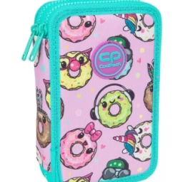 Forminis dviejų skyrių penalas su priedais CoolPack Jumper 2 Happy donuts