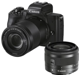 Fotoaparatas Canon EOS M50 EF-M15-45mm IS STM+EF-M55-200mm IS STM Kit
