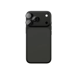 Fotoaparato Stiklas iphone 17 Pro / Pro Max Su Pilku Aliuminio Rėmeliu Objektyvo Stiklas