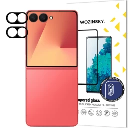 Fotoaparato Stiklas, Skirtas samsung Galaxy Z Flip 7 Full Camera Glass, Juodas - 2 Vnt.