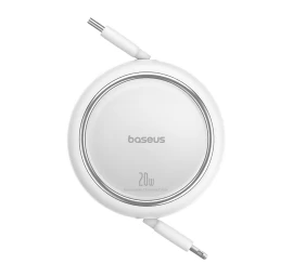 free2pull Usb-c - iphone Lightning Ištraukiamas Kabelis 20w 1 M - Baltas
