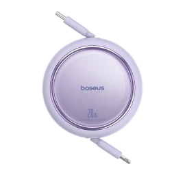 free2pull Usb-c - iphone Lightning Ištraukiamas Kabelis 20w 1 M - Violetinės Spalvos