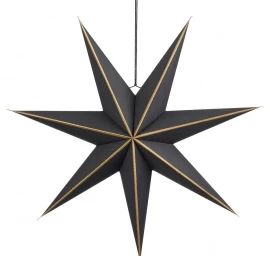 Fsc Pakabinamas Popierius Decorative Star 18x75cm Black 7 Lapai Mica