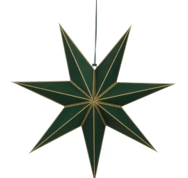 Fsc Pakabinamas Popierius Dekoratyvinė žvaigždė 18x60cm žalia 7 Rėmų Mica