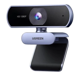 Full Hd Internetinė Kamera Su Mikrofonais, Skirta Usb-a Vaizdo įrašymui - Pilka