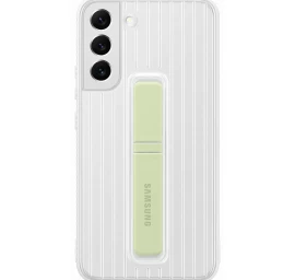 Galaxy S22 Dėklas Su Stovu Apsauginis Stovintis Dangtelis, Baltas