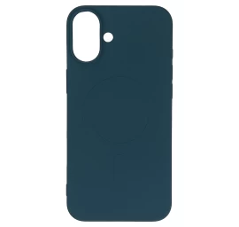 Galinis Dėklas Iphone 16e Liquid Silicone Case Magsafe - Mėlynas