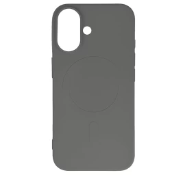 Galinis Dėklas Iphone 16e Liquid Silicone Case Magsafe - Pilkas
