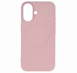Galinis Dėklas Iphone 16e Liquid Silicone Case Magsafe - Rožinis