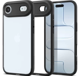 Galinis Dėklas iphone 17 Air Ultra Hybrid Dėklas - Matinis Juodas