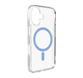 Galinis Dėklas Iphone 17 Tpu Pc Lite Magsafe - Skaidrus Mėlynas žiedas