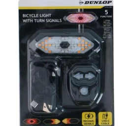 Galinis Dviračio žibintas Su Led Indikatoriumi įkrovimo Usb Dunlop