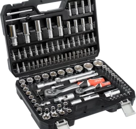 Galvučių ir įrankių rinkinys 1/2 + 1/4 | 108 vnt. (YT-38791)