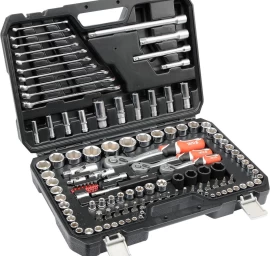 Galvučių ir raktų komplektas | 1/4 + 3/8 + 1/2 | 120 vnt. (YT-38801)