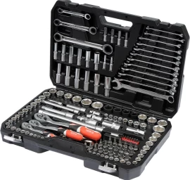 Galvučių ir raktų komplektas | terkšliniai raktai | 150 vnt. (YT-38811)