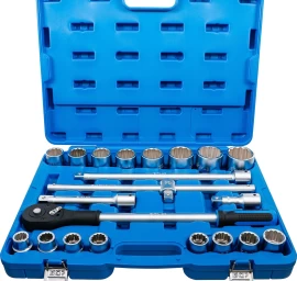 Galvučių komplektas 12 kampų | 20 mm (3/4) | 21 vnt. (1223)