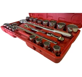 Galvučių komplektas 12 kampų | 20 mm (3/4) | 21 vnt. (ES-4228)