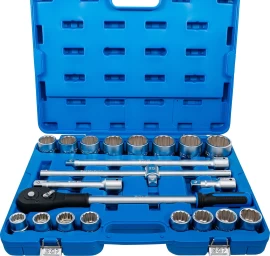 Galvučių komplektas 12 kampų | coliniai dydžiai | 20 mm (3/4) | 21 vnt. (1107)