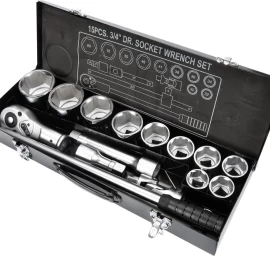 Galvučių komplektas 6 kampų | 30-60 mm | metalinė dėžė | 20 mm (3/4) | 15 vnt. (YT-1334)