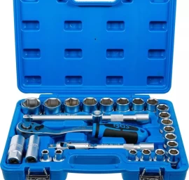 Galvučių rinkinys | 12,5 mm (1/2) | Coliniai dydižiai | 27 vnt. (2216)