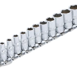 Galvučių rinkinys, 6-kampės | 6.3 mm (1/4) | 4 - 14 mm | 13 vnt. (9102)