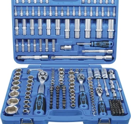 Galvučių rinkinys | 6.3 mm (1/4) / 10 mm (3/8) / 12,5 mm (1/2) | Coliniai dydžiai | 192 vnt. (2245)