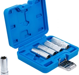 Galvučių rinkinys žvakėms | šešiakampės | 12,5 mm (1/2) | 14 - 21 mm | 5 vnt. (6641)