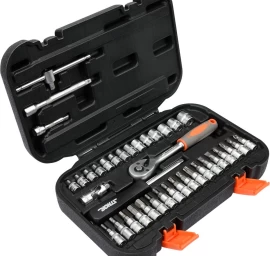 Galvučių su terkšle rinkinys | 6.3 mm (1/4) | 38 vnt. (58640)